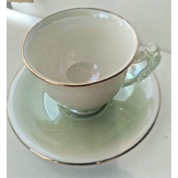 Vintage Royal Winton Grimwades Bone China Tea Cup & Saucer Set Floral HANDLE - Picture 4 of 14